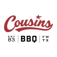 Cousins BBQ logo - Similar company to Twisted Root Burger Co.