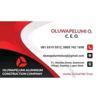 Opelumi Aluminium Construction Company logo - Similar company to Dieuch Engineering & Construction Company Ltd