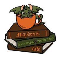 Mayhem's Bookstore & Board Game Café logo - Similar company to Endo Productions Company