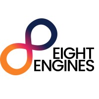 Eight Engines logo - Similar company to Studio 91 Media 🎥 B Corp™️