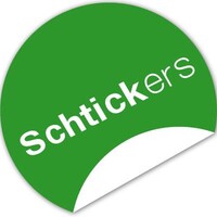 Schtickers logo - Similar company to Goodhangups - As Seen On Shark Tank