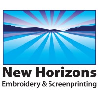 New Horizons Embroidery & Screenprinting logo - Similar company to Catamount Color / Offset House, Inc.