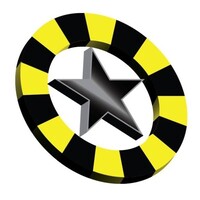 Yellow Checker Star Trans