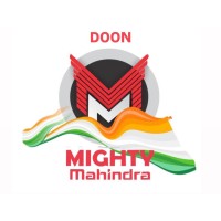 Doon Mighty Mahindra logo - Similar company to Kia Automobile