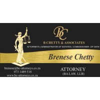 B CHETTY & ASSOCIATES logo - Similar company to Hefferman (Sdh) Attorneys