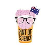 Pint of Science Australia logo - Similar company to Future Science Talks