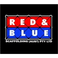 Red & Blue Scaffolding logo - Similar company to Jc Scaffolding