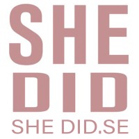 SHE DID logo - Similar company to #Älskaplåt