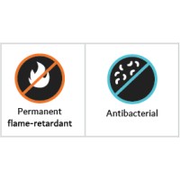 permanent flame retardant logo - Similar company to Miltex Solutions