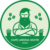 Cafe Aroma White logo - Similar company to Srms Ghogha
