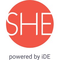 SHE powered by iDE logo - Similar company to F-World: The Fragility Podcast
