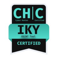 CH|C IKY -Cyber Hunter Certified IKY OSINT Tool logo - Similar company to Archviz Renderings