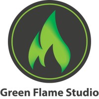 Green Flame Studio logo - Similar company to Hare Krishna Media Tech
