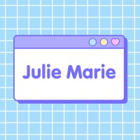 By Julie Marie Designs logo - Similar company to Bottled Monster Ink.