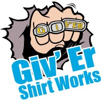 Giv' Er Shirt Works logo - Similar company to Mad Monkey Apparel & Canadian Sign Co.