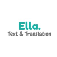 Ella. Text & Translation logo - Similar company to Vidprove