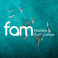 Fam Hostels & Surf Camps logo - Similar company to Mama Hostels - Ecomama & Cocomama