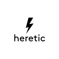 Heretic logo - Similar company to We Are Here