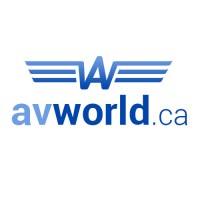 Avworld Canada (formerly Aviation World) logo - Similar company to Lost Aviator Coffee Co.