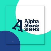 Alpha Lewis Signs logo - Similar company to Creative Spaces