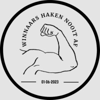 Winnaars haken nooit af logo - Similar company to Middelkampvis