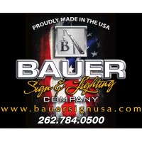 Bauer Sign and Lighting logo - Similar company to Aarrow Sign Spinners