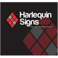 Harlequin Signs logo - Similar company to Deneefe Signs