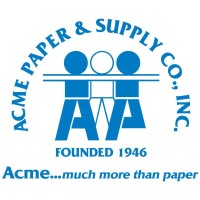 Acme Paper and Supply Company logo - Similar company to Pjp, Proudly Part Of Bradyplus