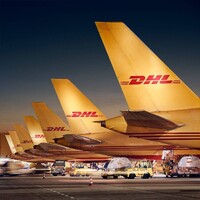 DHL Drehkreuz Leipzig logo - Similar company to F.A.Z. Institut