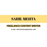 Sahil Mehta - Freelance Content Writer logo - Similar company to Freelance Desktop Publisher, Content Editor, Writer, Researcher