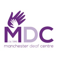 Manchester Deaf Centre logo - Similar company to Elephant In The Room Disability Services