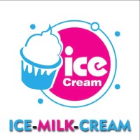 Ice-milk-cream logo - Similar company to Valentina Ice Cream