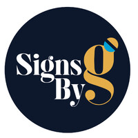 Signs By G logo - Similar company to Colour By Design