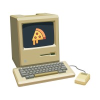 Sharing Pizza logo - Similar company to Haus Of Bold