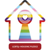 The LGBTQ+ Housing Pledge logo - Similar company to Out For Good