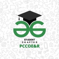 GeeksForGeeks  PCCOE&R logo - Similar company to Geeksforgeeks Campus Body - Pccoe