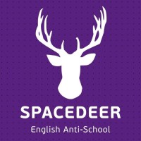 Space Deer Anti-School of English logo - Similar company to L'Antischool