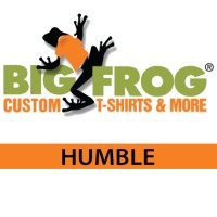 Big Frog Custom T-Shirts & More of Humble logo - Similar company to Big Frog Franchise Group