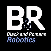 Black and Romans Robotics logo - Similar company to Innovation-Hub