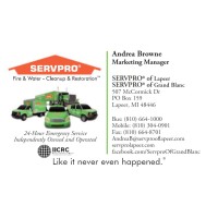 Servpro Of Lapeer And Grand Blanc