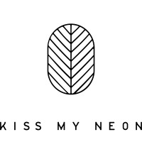 Kiss My Neon logo - Similar company to *Ok Wow. Branding & Design