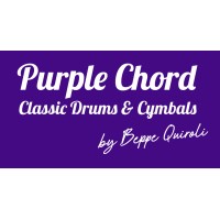 Purple Chord - classic drums and cymbals logo - Similar company to Bluewall