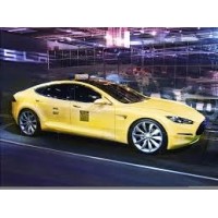 Tesla Taxi logo - Similar company to Teslarents
