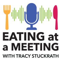 Eating at a Meeting Podcast logo - Similar company to That'S Entertaining Podcast