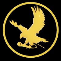 Golden Eagle Radio logo - Similar company to Crooked Paintings