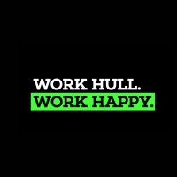 Work Hull Work Happy logo - Similar company to Hello Scissor Co.