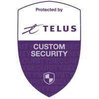Price's Alarms now TELUS Custom Security Systems logo - Similar company to Km&Co. Security Systems