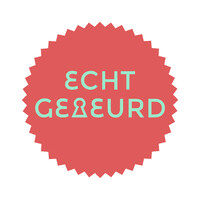 Echt Gebeurd logo - Similar company to Vertel Es - Online Taalcafé
