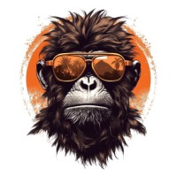 Crazy Monkey T-shirt logo - Similar company to Faro Imaging