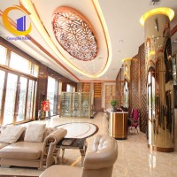Room divider|Metal screen partition|stainless steel room divider|stainless steel partition screen logo - Similar company to Control Bridge Contracting Co